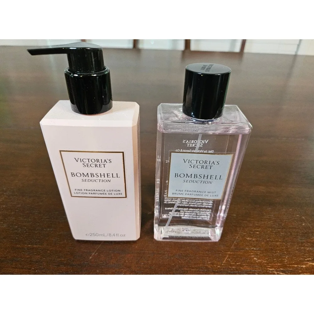 Victoria's Secret Fragrance Set Women 8.4oz Pink Bombshell Seduction Mist Lotion